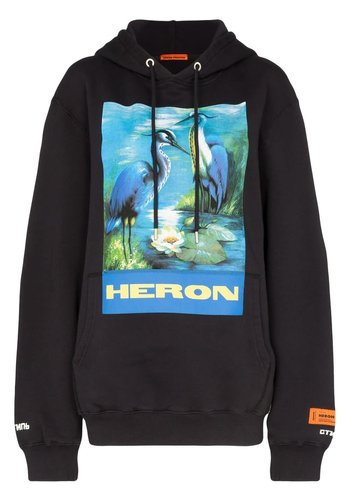 HERON PRESTON hoodie permanent off black multicolor HERON PRESTON hoodie permanent off black multicolor