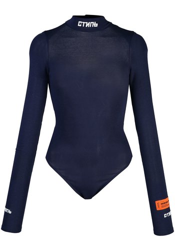 HERON PRESTON turtleneck body ls стиль dark blue white HERON PRESTON turtleneck body ls стиль dark blue white