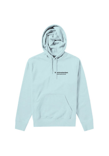 NEW AMSTERDAM SURFASSOCIATION logo hoodie light blue NEW AMSTERDAM SURFASSOCIATION logo hoodie light blue