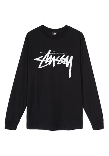 STUSSY stock ls tee black STUSSY stock ls tee black