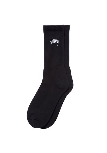 STUSSY small stock crew socks black STUSSY small stock crew socks black