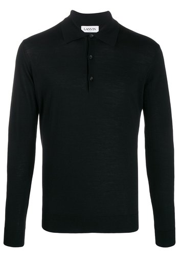 LANVIN wool polo black LANVIN wool polo black