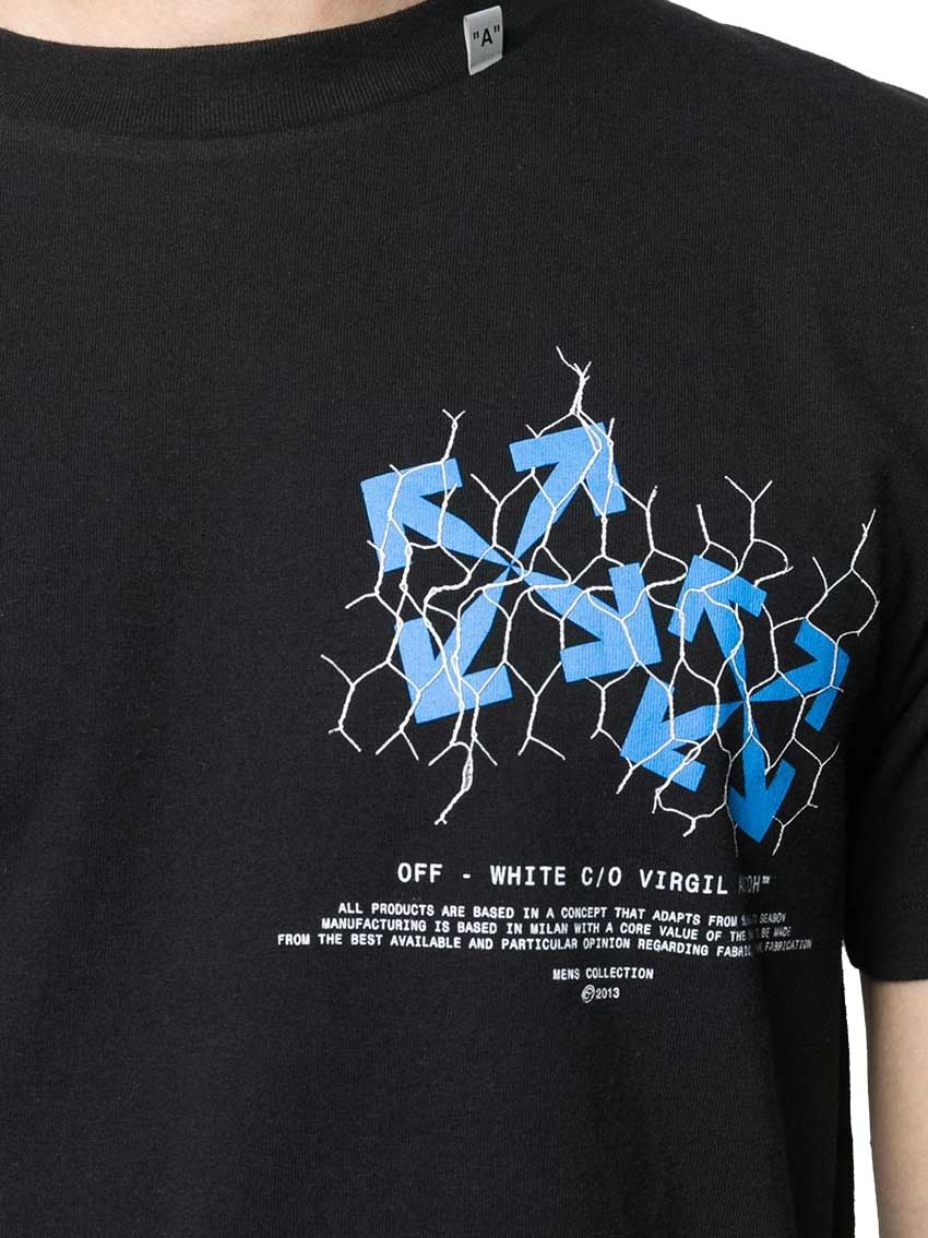 off white blue arrow t shirt