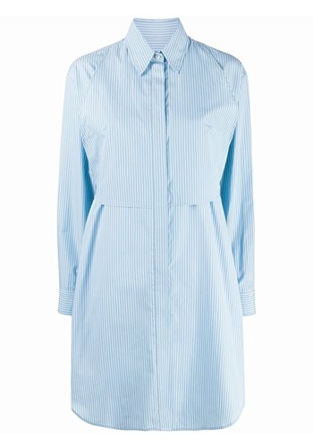 MM6 MAISON MARGIELA striped shirtdress ice blue MM6 MAISON MARGIELA striped shirtdress ice blue