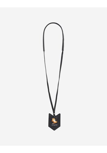 MAISON KITSUNE key holder chillax fox black MAISON KITSUNE key holder chillax fox black