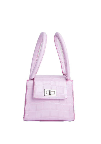 BY FAR sabrina pink croco embossed leather BY FAR sabrina pink croco embossed leather