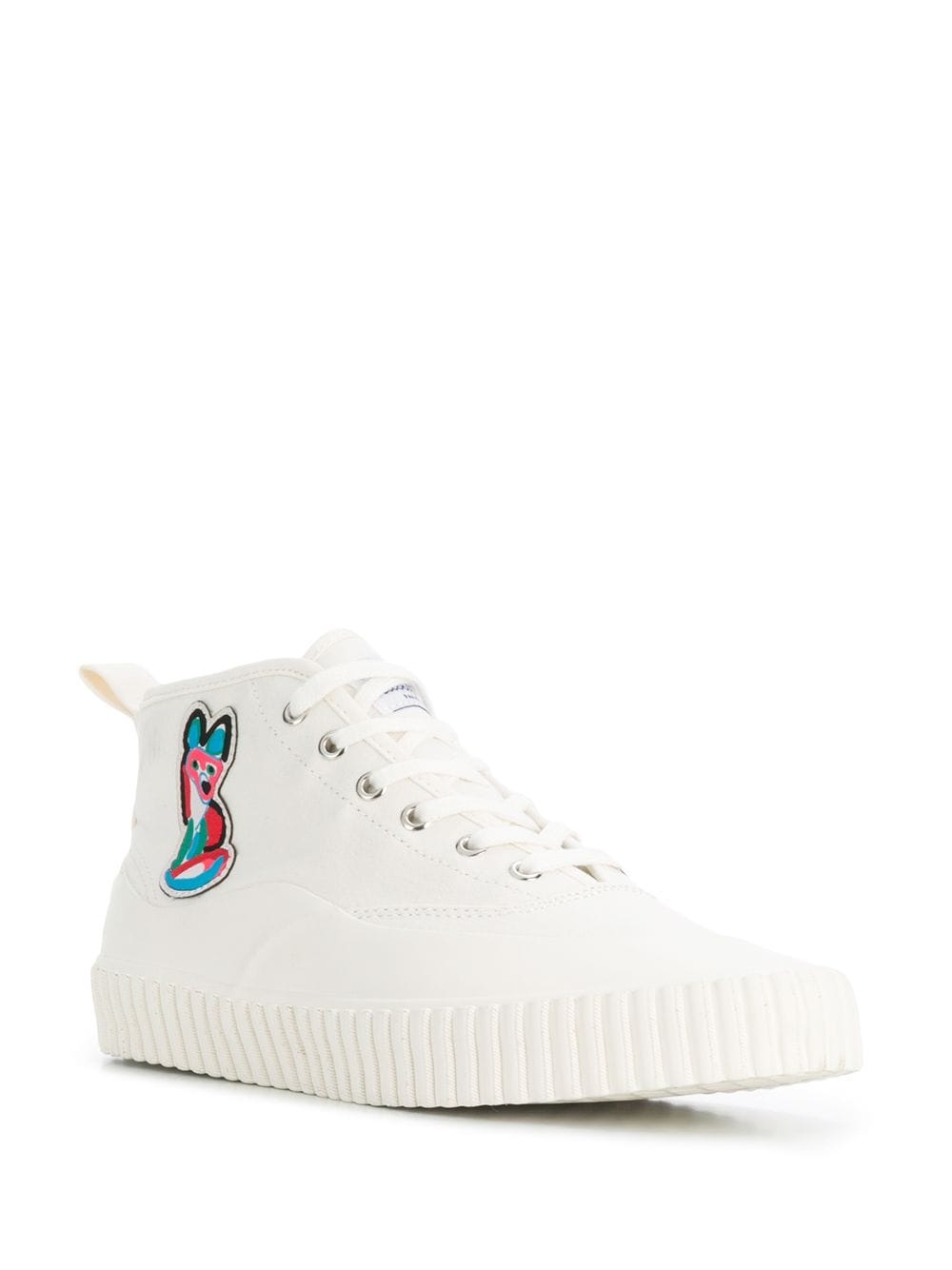 maison kitsuné high top sneakers