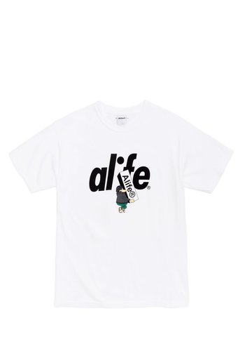 ALIFE boostin' tee white black ALIFE boostin' tee white black