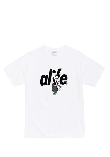 ALIFE boostin' tee white black