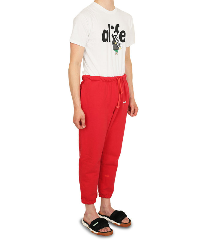 Generic Logo Fleece Sweatpant red