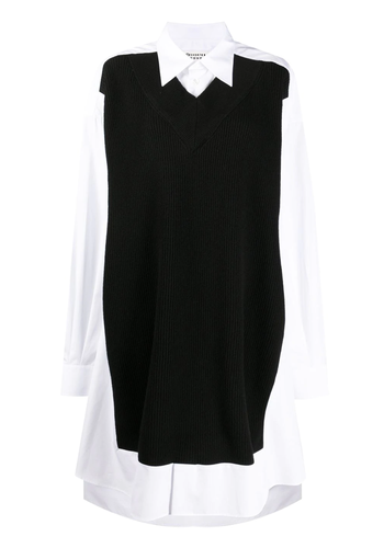 MAISON MARGIELA knitwear dress white black MAISON MARGIELA knitwear dress white black
