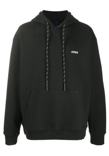ADER ERROR front print hoodie black ADER ERROR front print hoodie black