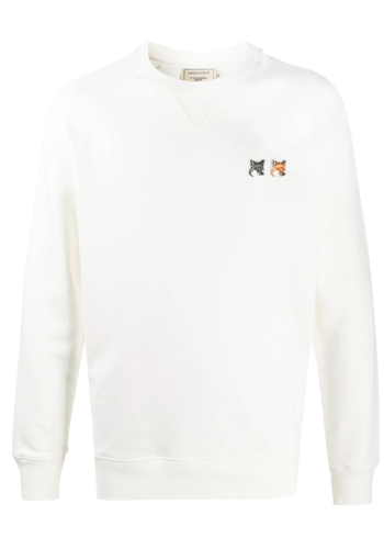 MAISON KITSUNE sweatshirt double fox head latte MAISON KITSUNE sweatshirt double fox head latte