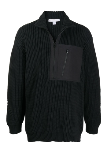 Y-3 knit half zip black Y-3 knit half zip black