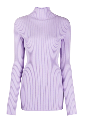 MM6 MAISON MARGIELA lilac turtleneck knitwear MM6 MAISON MARGIELA lilac turtleneck knitwear