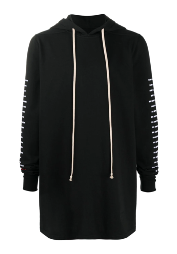 RICK OWENS DRKSHDW pullover hoodie black/chalk white RICK OWENS DRKSHDW pullover hoodie black/chalk white