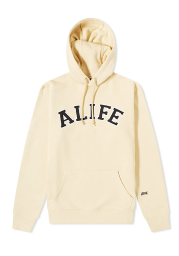 ALIFE collegiate hoodie cream