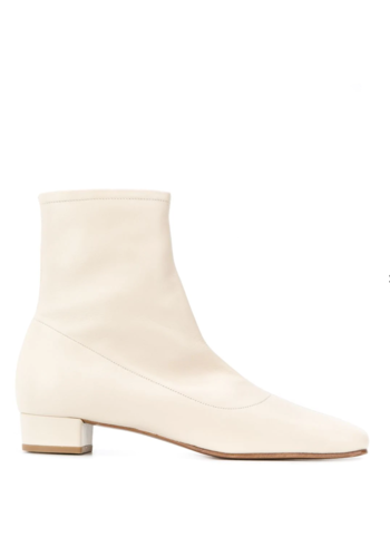 BY FAR este leather boots white BY FAR este leather boots white