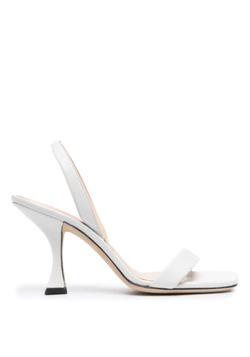 BY FAR lotta white nappa leather heel BY FAR lotta white nappa leather heel