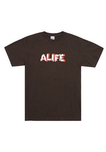 ALIFE drip t-shirt chocolate ALIFE drip t-shirt chocolate