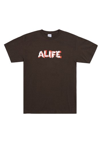 ALIFE drip t-shirt chocolate