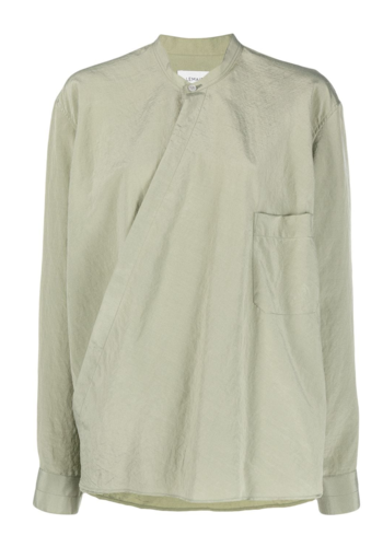 LEMAIRE wrapover shirt sage LEMAIRE wrapover shirt sage