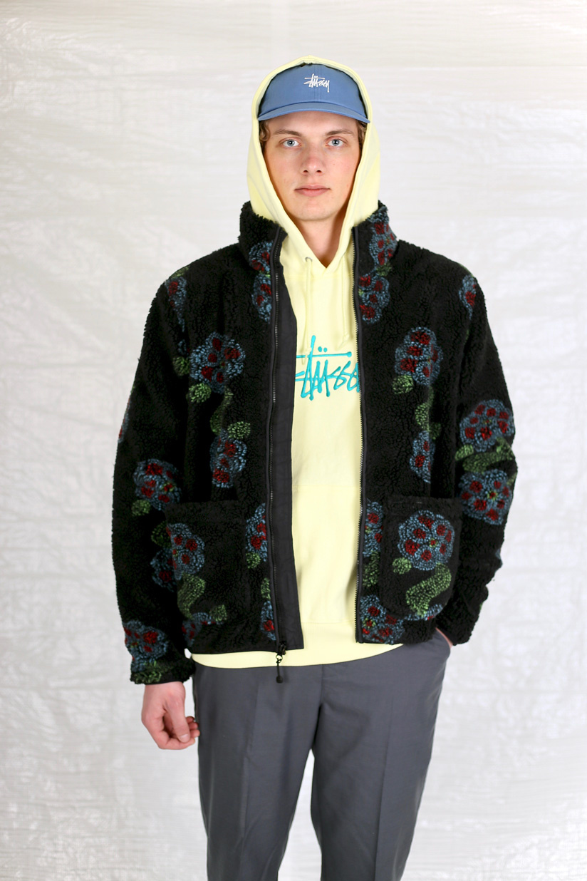 Stussy Flor Sherpa Mock Neck 2025 | www.applelady.ca