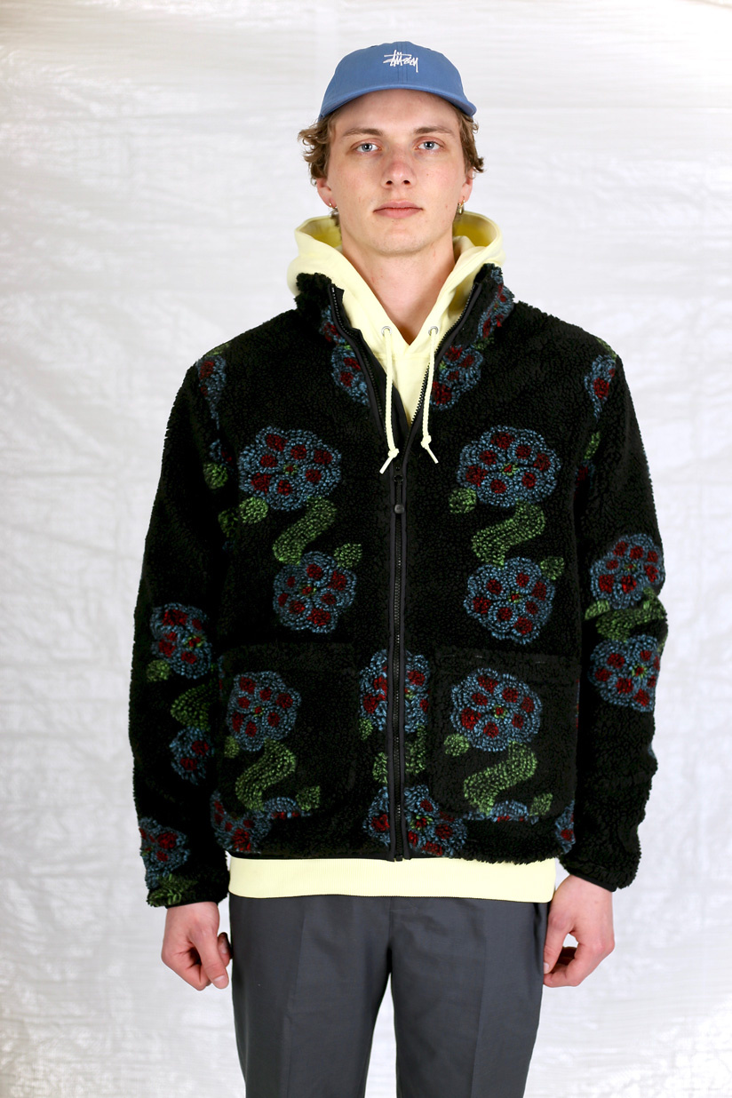 Stussy Flor Sherpa Mock Neck 2025 | www.applelady.ca