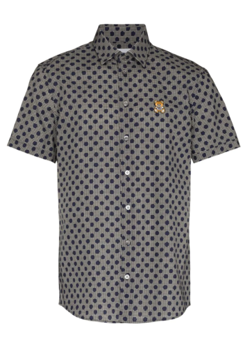 MOSCHINO printed bear shirt navy MOSCHINO printed bear shirt navy