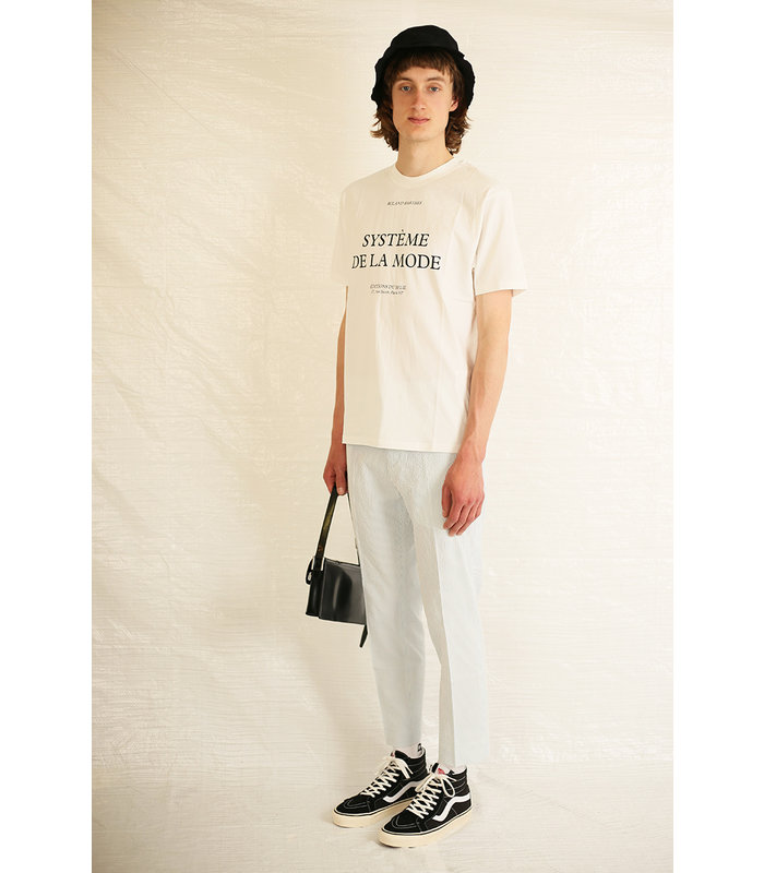 MAISON KITSUNE NEW CARROT PANTS BLUE 