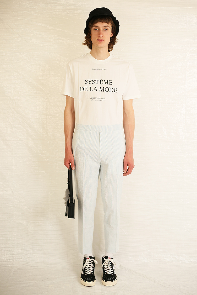 MAISON KITSUNE NEW CARROT PANTS BLUE 