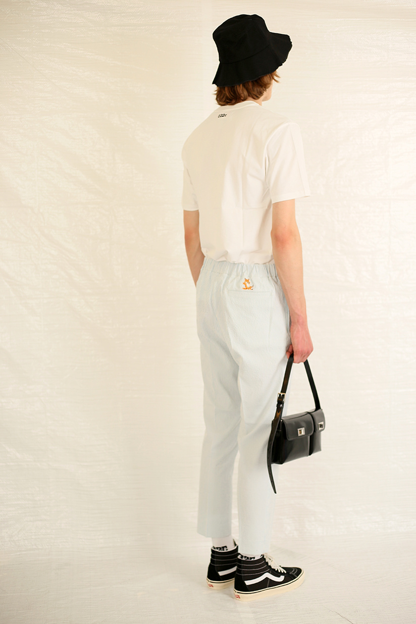 MAISON KITSUNE NEW CARROT PANTS BLUE 