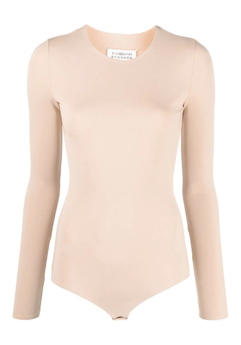 MAISON MARGIELA longsleeve bodysuit almond