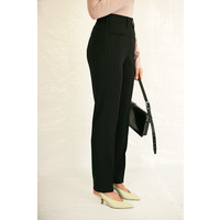 PINSTRIPE TROUSERS BLACK