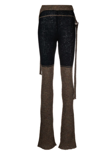 OTTOLINGER rib knit pants black earth OTTOLINGER rib knit pants black earth