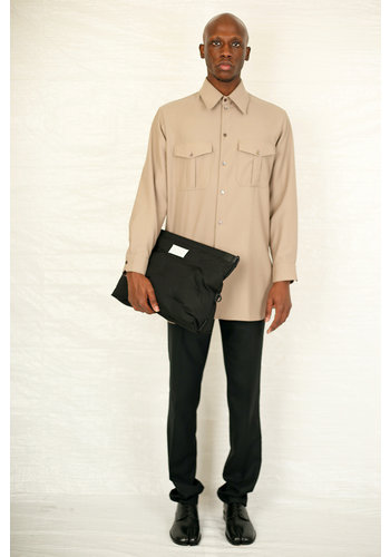 LEMAIRE officer shirt cappuccino LEMAIRE officer shirt cappuccino