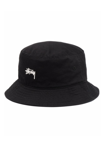 STUSSY stock bucket hat black