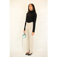 FITTED SUIT TROUSERS PEBBLESTONE