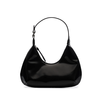 BY FAR BABY AMBER BAG BLACK SEMI PATENT LEATHER