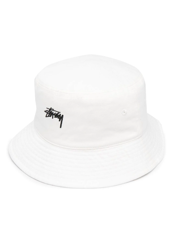 STUSSY stock bucket hat natural STUSSY stock bucket hat natural