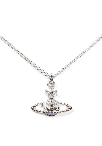 VIVIENNE WESTWOOD mayfair bas relief pendant crystal rhodium VIVIENNE WESTWOOD mayfair bas relief pendant crystal rhodium