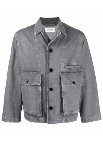 LEMAIRE boxy blouson denim stone grey LEMAIRE boxy blouson denim stone grey