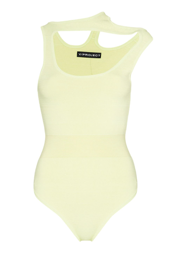 Y/PROJECT three collar knit lime green Y/PROJECT three collar knit lime green