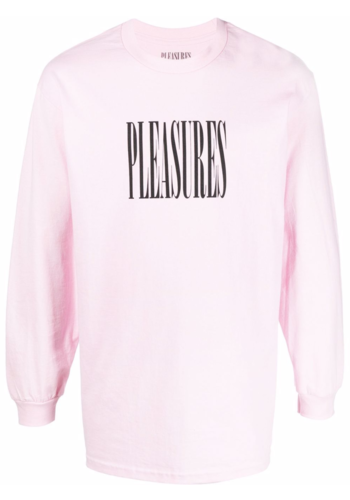 PLEASURES stretch longsleeve t-shirt pink