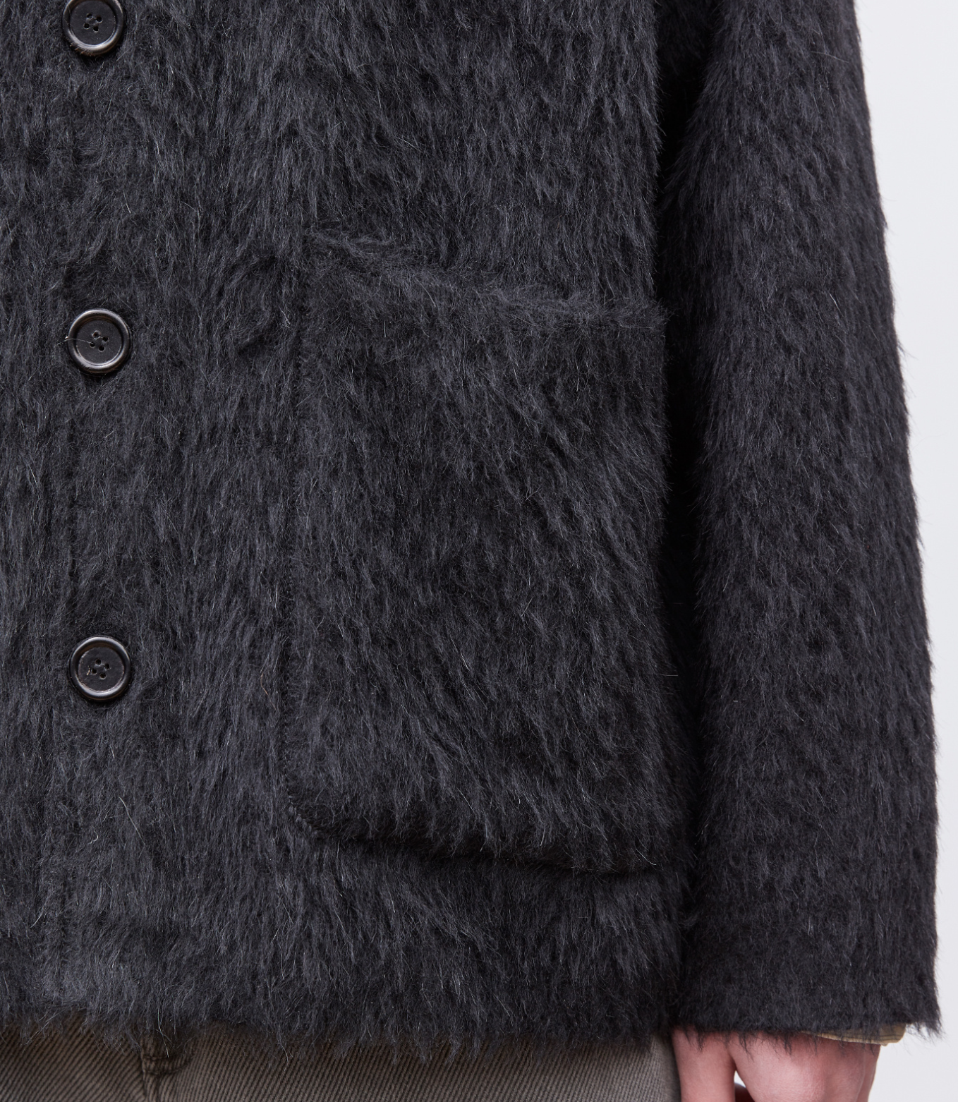 OUR LEGACY CARDIGAN BLACK MOHAIR モヘア-