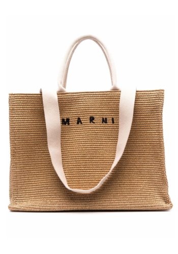 MARNI large raffia basket shopper natural MARNI large raffia basket shopper natural