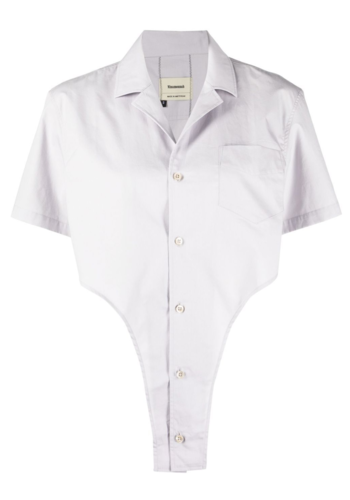 NINAMOUNAH short sleeve body shirt grey NINAMOUNAH short sleeve body shirt grey