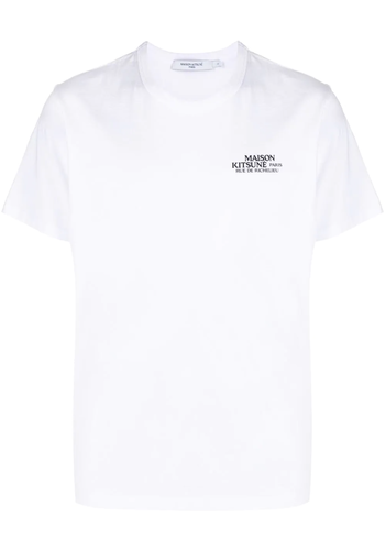 MAISON KITSUNE rue de richelieu classic t-shirt white MAISON KITSUNE rue de richelieu classic t-shirt white