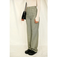 PROVOKE SUIT TROUSERS PALE GREEN CHECK