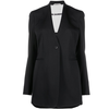 JIL SANDER W JACKET 02 TM - COMPACT WOOL GRAIN DE POUDRE BLACK